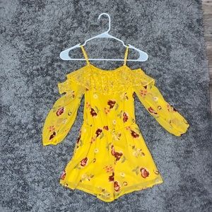 Abercrombie Kids || yellow short romper